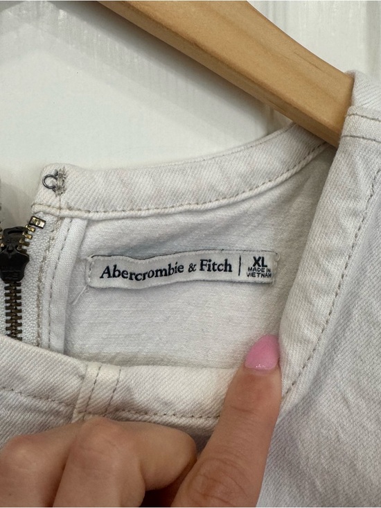Abercrombie & Fitch Mila White Denim Mini Dress - Picture 3 of 5